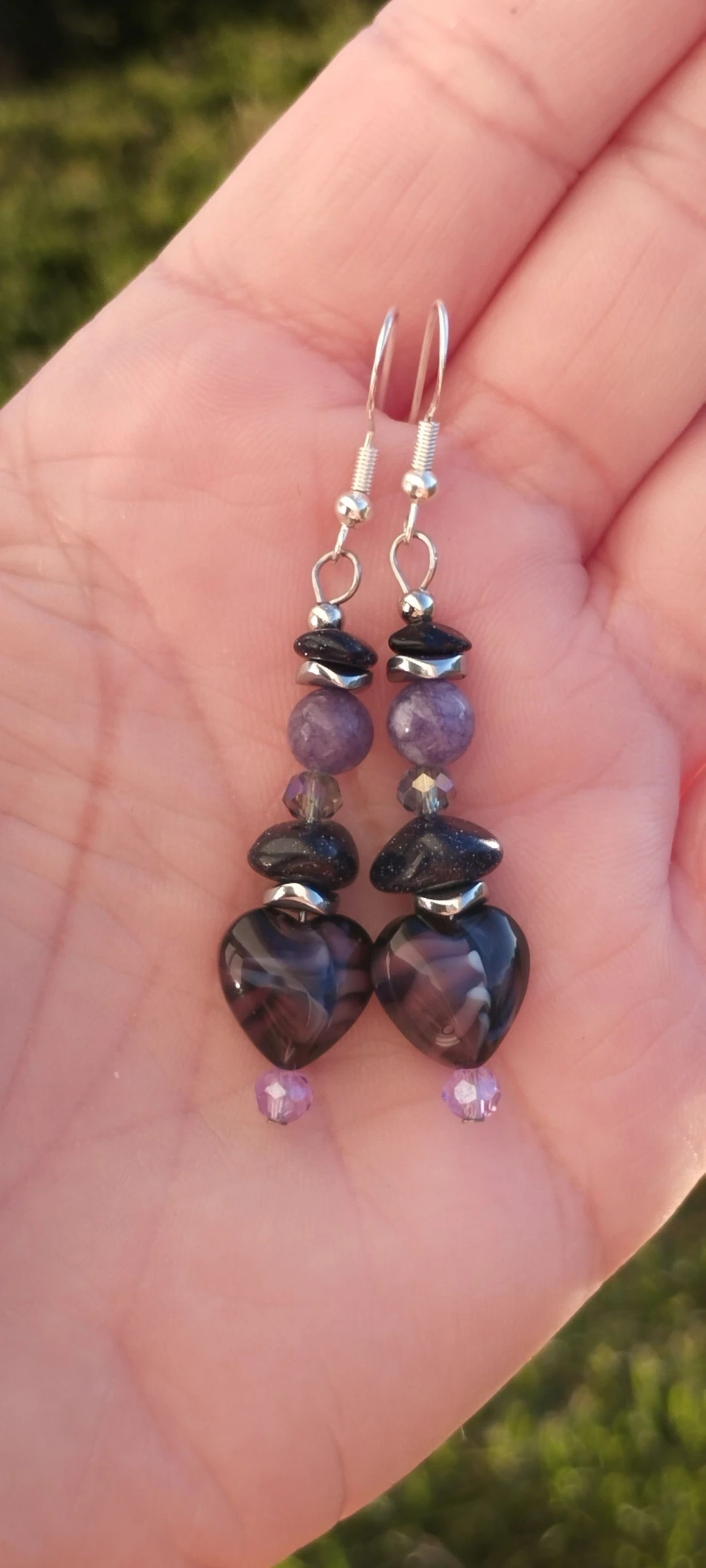 💜🧿💎💙Lindos e Elegantes Brincos Artesanais de Cristal e Pedras Naturais💙💎🧿💜 – photo 4